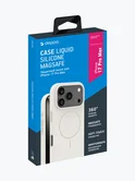 Чехол iPhone 17 Pro Max Deppa Liquid Silicone Magsafe (молочный)