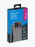Чехол iPhone 17 Pro Max Deppa Liquid Silicone Magsafe (серый)