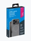Чехол iPhone 17 Pro Deppa Liquid Silicone Magsafe (серый)