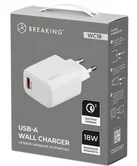 СЗУ Breaking WC18, USB-A, 18W, QC 3.0, 3.0A (Белый)