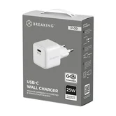 СЗУ Breaking P-09, USB-C, GaN 25W, 3.0A (Белый)