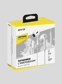 Наушники Axxa AW-03 Lightning с микрофоном белые