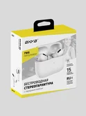 Bluetooth стереогарнитура Axxa AB-06, TWS, BT5.3, 230mAh, белая