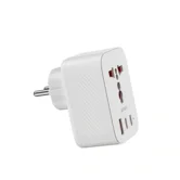 Сетевой адаптер для путешествий Wiwu 2USB-C+1USB, 20W, GaN, белый