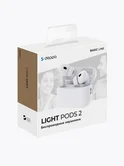 Bluetooth стереогарнитура Deppa Light Pro2, TWS, BT5.4, зарядный футляр 300mAh, белая