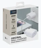 СЗУ-1USB-C Original Deppa, PD, 3.0, 20W, белый, 11448