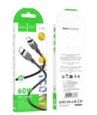 Кабель Hoco X109 60W Type-C - Type-C черный, 3м
