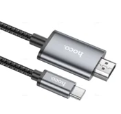 Кабель Hoco UA27 Type-C to HDMI HD on-screen черный, 2м