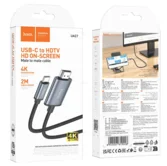 Кабель Hoco UA27 Type-C to HDMI HD on-screen черный, 2м