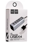 USB HUB Hoco HB1 4 порта USB 2.0 (светло-серый)