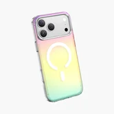 Чехол iPhone 17 Pro Max KEEPHONE RAINBOW (серый)