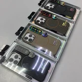 Чехол iPhone 14 Pro Njoyny Metal MagSafe (золотой)