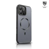 Чехол iPhone 14 Pro Njoyny Metal MagSafe (черный)