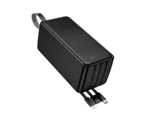 Внешний АКБ 50000 mAh Borofone BJ79C + 3 кабеля, черный