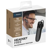 Bluetooth гарнитура Deppa Headset Free, BT 5.4, 220 mAh, черная