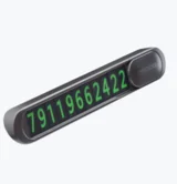 Парковочная автовизитка Deppa с номером телефона, графит, металл