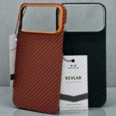 Чехол iPhone 17 Pro Max KEEPHONE Kevlar Diago (оранжевый)