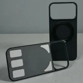 Чехол-Накладка iPhone 17 Pro Max Njoyny Met-44 Leather (черный)