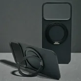 Чехол-Накладка iPhone 17 Njoyny Met-44 Leather (черный)