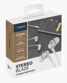 Стереогарнитура Stereo Blaze, серебристый, Deppa