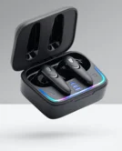 Bluetooth стереогарнитура Deppa Air Blade, TWS, BT 5.4,ANC, Gaming, 470мАч, черная