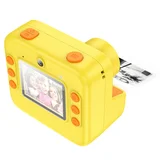 Детская камера Hoco DV200 мгновенной печати с 2 камерами, желтая