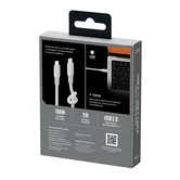 Кабель Breaking Soft Touch K23, USB-C - USB-C, 100W, 5.0A, 2м (Белый)