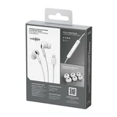 Стереогарнитура Breaking LT18 вакуумные, Lightning, 1,2м (Белый)