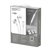 Стереогарнитура Breaking TC18 вакуумные, USB-C, 1,2м (Белый)