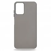 Чехол iPhone 17 Pro Max leather, серый
