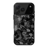 Чехол iPhone 17 Pro MONOCARBON Forged Fiber усиленный, черный