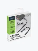 Переходник Lightning - 3.5 jack, графит, Deppa, 72406