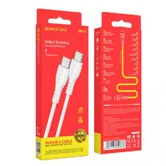 Кабель Borofone BX51 Type-C - Type-C 60W белый, 1м