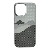 Чехол iPhone 14 FreeAir MagSafe (Серые горы)