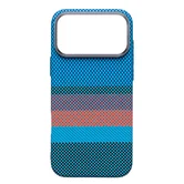 Чехол iPhone 17 Pro Max FreeAir MagSafe (Голубой полоска)