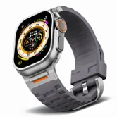 Ремешок Watch Series 42/44/45/46/49 mm NOMAD силикон, серый