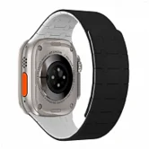 Ремешок Watch Series 42/44/45/46/49 mm Магнитный силикон, черный