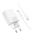 СЗУ-1USB-C Borofone BAS75A  + кабель Type-C-Type-C, 30W, белый