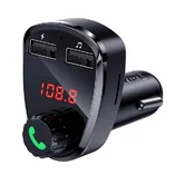 FM Modulator Hoco DE24 Bluetooth, 2.4A, черный