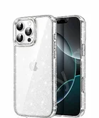 Чехол iPhone 14 Pro Силикон прозрачный с блестками