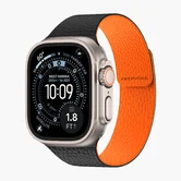 Ремешок Watch Series 42mm/44mm/45mm/49mm KEEPHONE LYCUCCI Silicone leather, черный