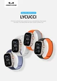Ремешок Watch Series 42mm/44mm/45mm/49mm KEEPHONE LYCUCCI Silicone leather, синий