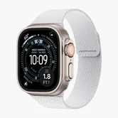 Ремешок Watch Series 42mm/44mm/45mm/49mm KEEPHONE LYCUCCI Silicone leather, белый