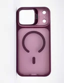 Чехол iPhone 17 Pro Max/18 Pro Max Матовый MagSafe, вишневый