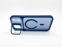 Чехол iPhone 17 Pro/18 Pro Матовый MagSafe, синий
