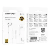 Наушники Borofone BM100 с микрофоном, белые
