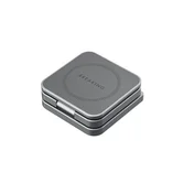 Зарядная станция Breaking DS11 Iron 3в1 беспроводная MagSafe QI 15W складная, графит