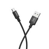 Кабель Hoco X14 microUSB - USB нейлон черный, 1м