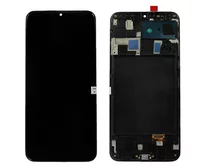 Дисплей Samsung A205F A20 в сборе черный (Копия - Hard OLED BIG)