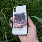 Чехол iPhone XR KSTATI Glass Wild Art